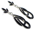 Southwest Jet Inlay Sterling Silver Earrings FX30849